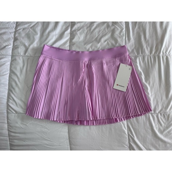lululemon athletica Pants - New Lululemon Varsity High-Rise Pleated Tennis Skirt Size 12 Vita Pink Skort NWT